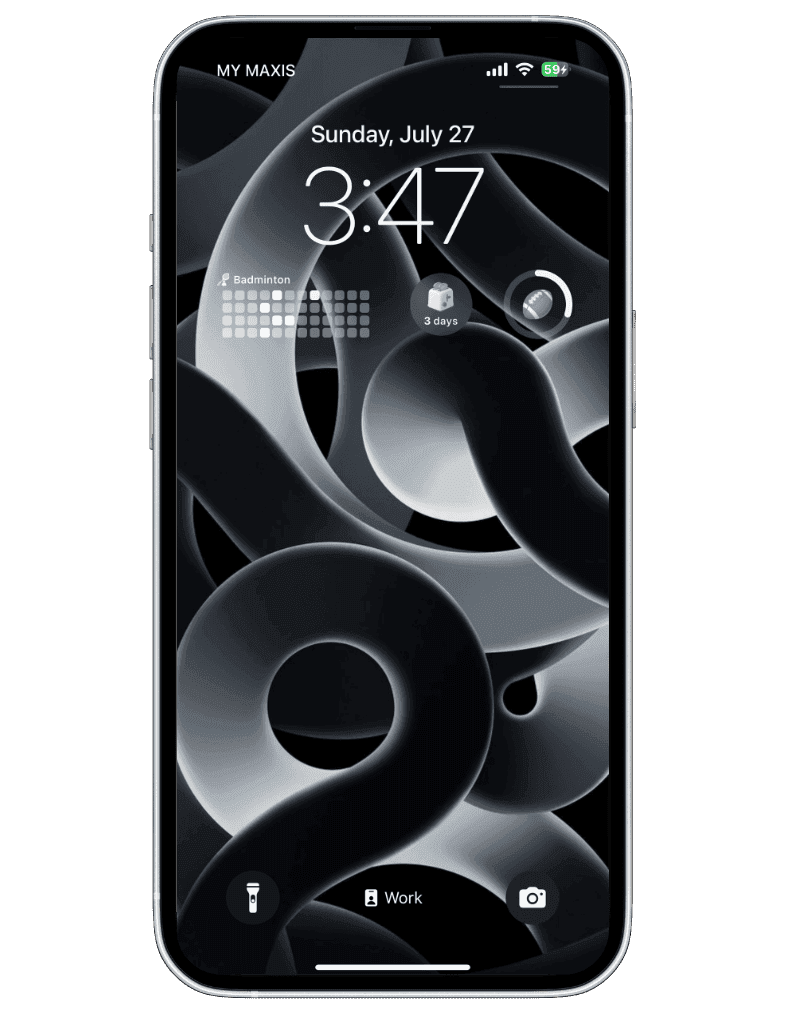 Daily app Lock Screen widget